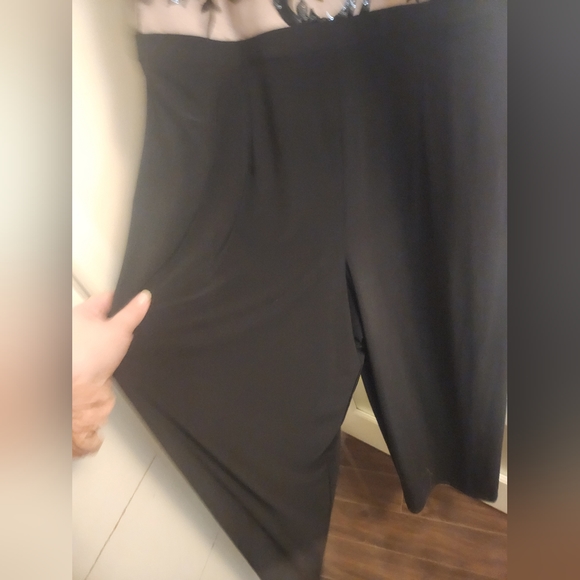 Nw Woman , 20w, black w nude wide leg jumpsuit - Picture 2 of 6